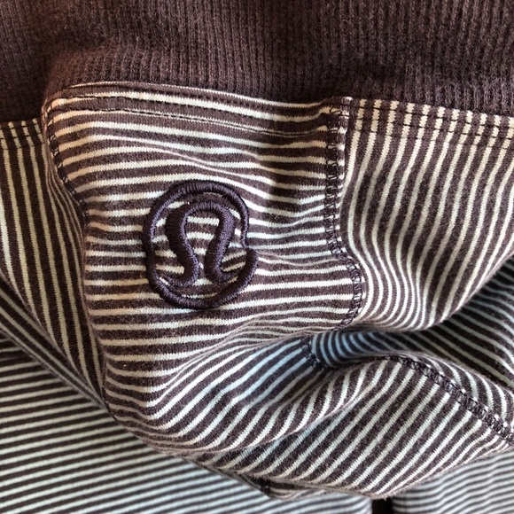 Lululemon Bliss Break Hoodie Size 6 Wagon Stripe Inkwell Blue Moon / Ink… - Picture 12 of 13